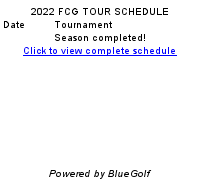 Click to view complete schedule for Future Champions Golf 2022